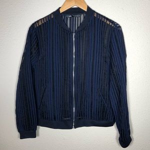 Zara Bomber Jacket Size XL Blue